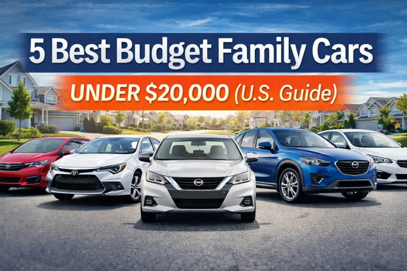Best budget family cars under 20000 in the USA including sedan and SUV options