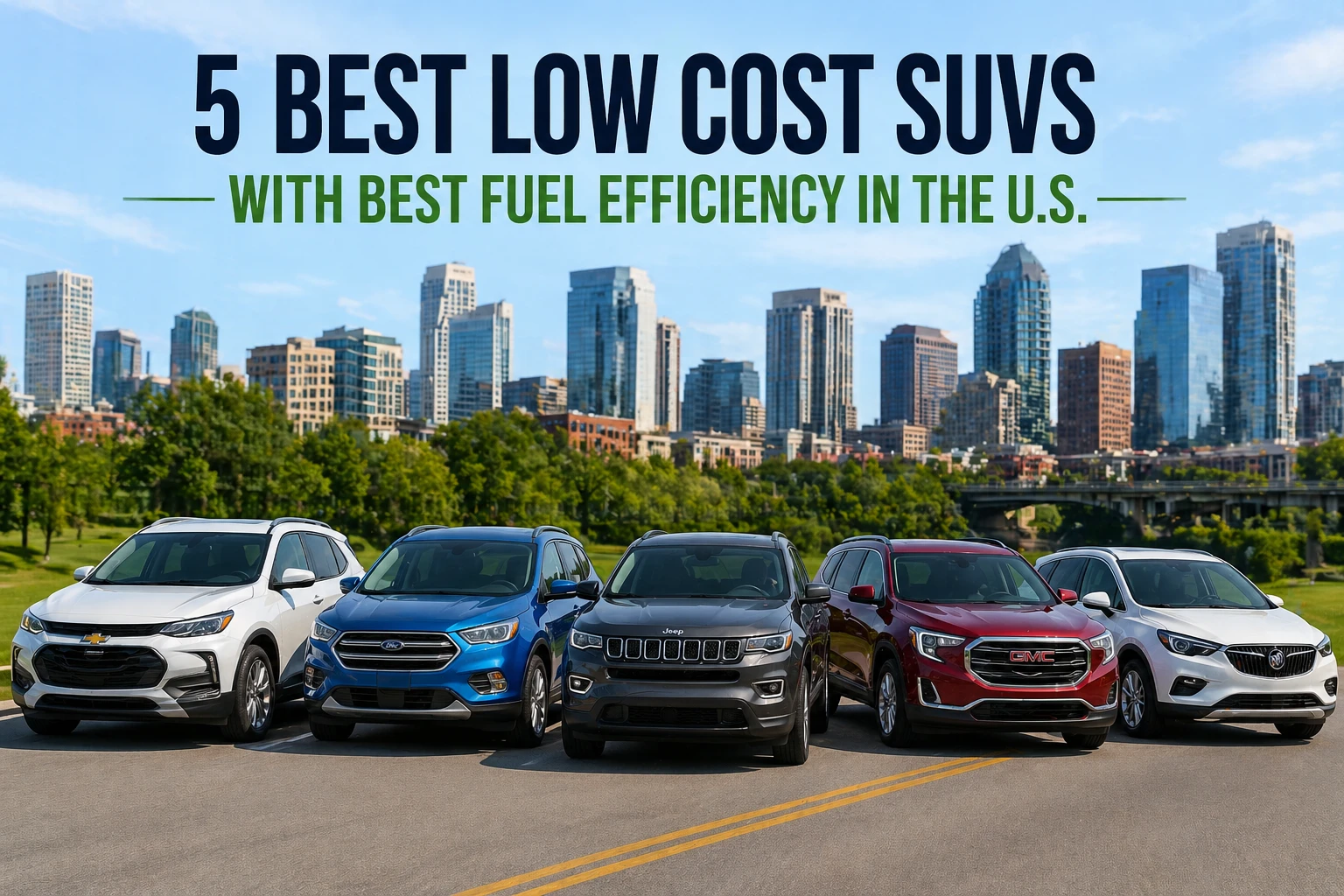 Low cost SUVs with best fuel efficiency in the U.S. including affordable family SUVs with good MPG